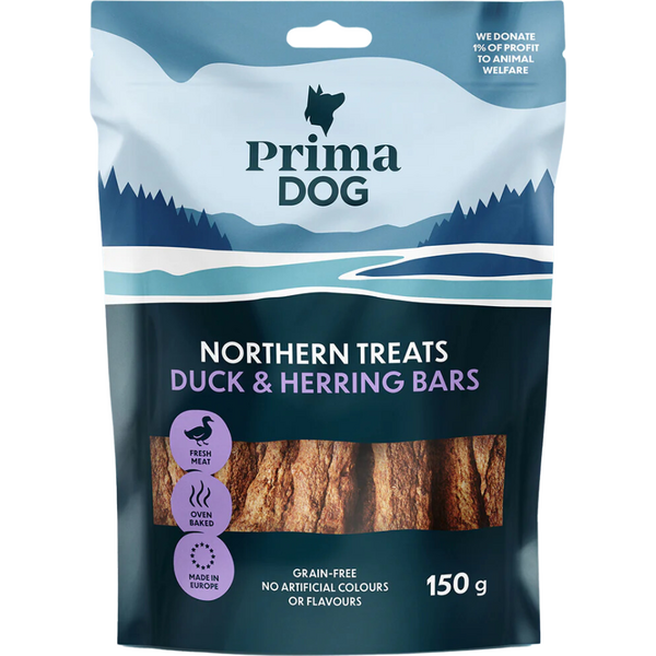 PrimaDog Northern Treats Ankka-Sillitanko 150 g