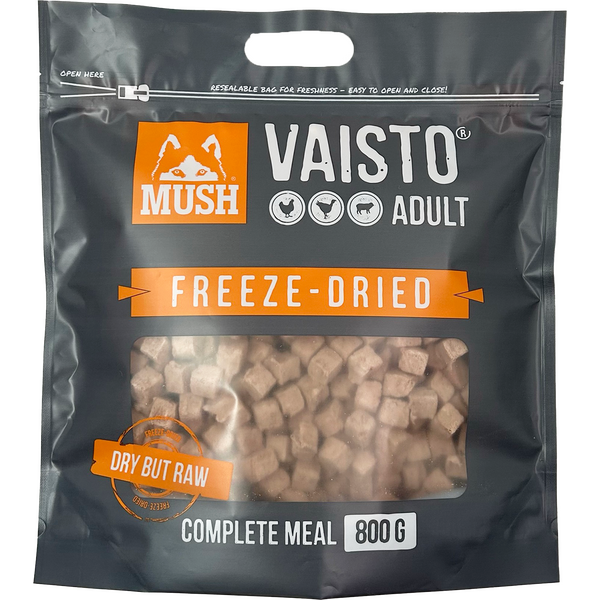 MUSH Vaisto Harmaa Freeze-Dried Kana-kalkkuna-lammas 800 g