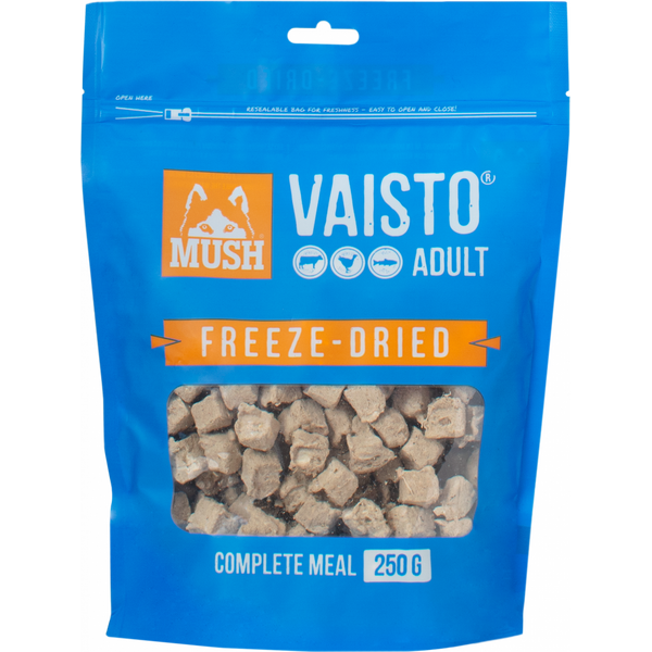 MUSH Vaisto Sininen Freeze-Dried Nauta-kalkkuna-lohi 250 g