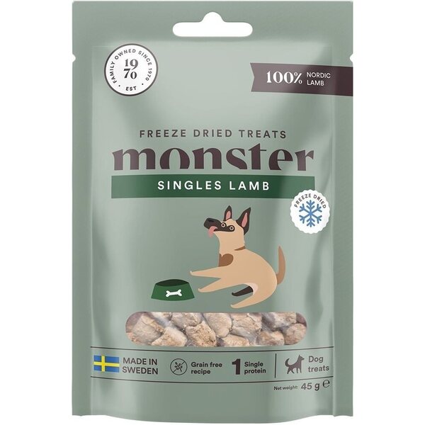 Monster pakastekuivattu lammasmakupala 45 g