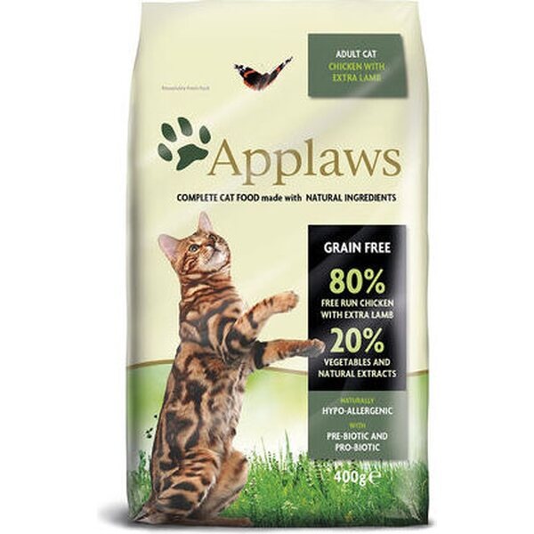 Applaws Adult Kana & Lammas kissan kuivaruoka 400 g