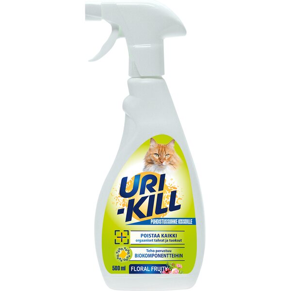Uri-Kill Puhdistussuihke kissoille lime 500 ml