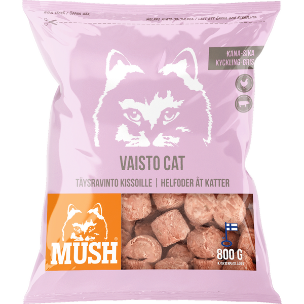 MUSH Vaisto Cat Vaaleanpunainen sika-kana 800 g