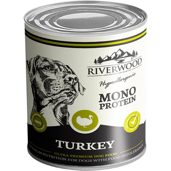 Riverwood Mono Protein Kalkkuna koiran märkäruoka 400 g