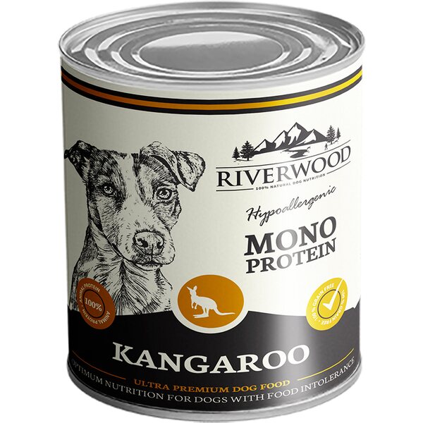 Riverwood Mono Protein Kenguru koiran märkäruoka 400 g