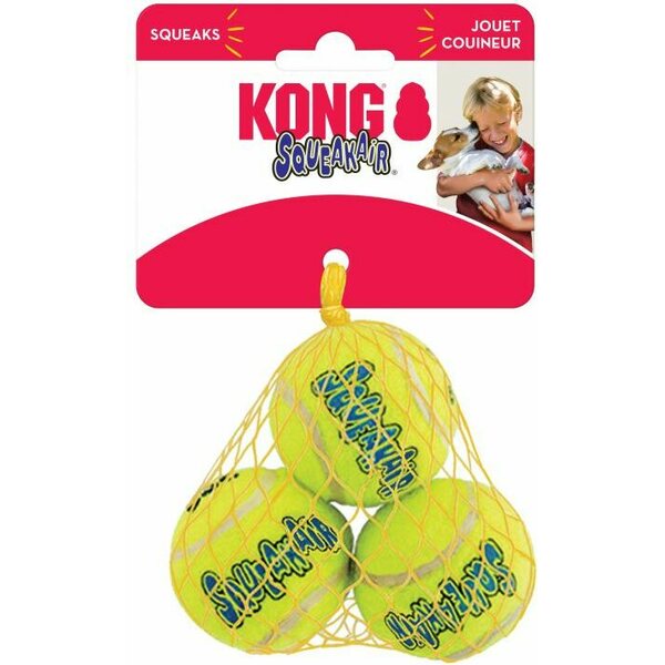 Kong SqueakAir Tennispallo S 3 kpl